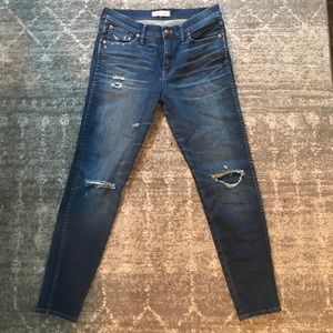 Madewell distressed high rise jeans